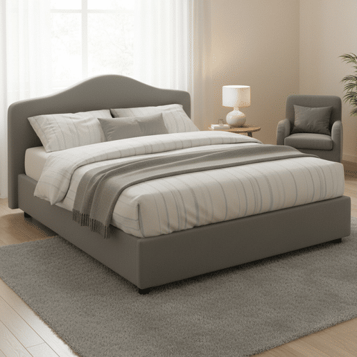 Cama de casal de tecido Cama de casal de tecido