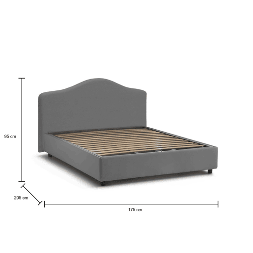 Cama de casal de tecido Cama de casal de tecido