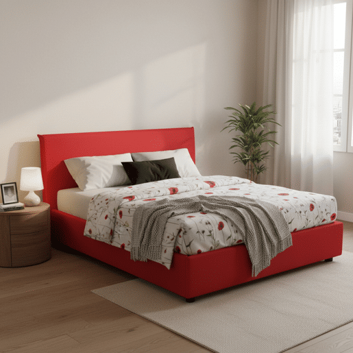 Cama de casal de tecido