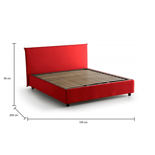 Cama de casal de tecido