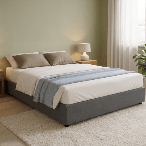 Cama de casal de tecido Cama de casal de tecido