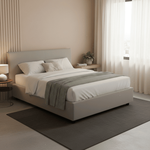 Cama de casal de tecido Cama de casal de tecido