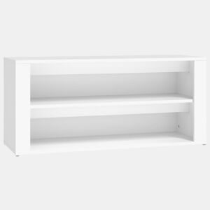 vidaXL Sapateira 100x35x45 cm derivados de madeira branco