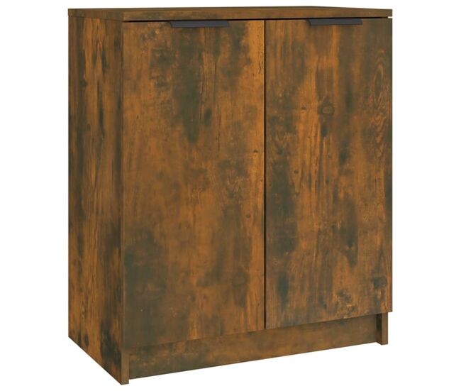 Vidaxl mueble zapatero madera contrachapada roble ahumado 59x35x70 cm