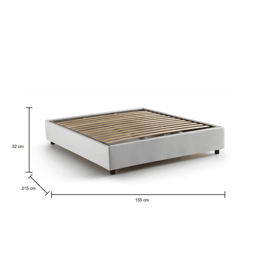 Cama de casal de tecido