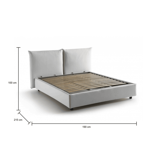 Cama de casal de tecido Cama de casal de tecido