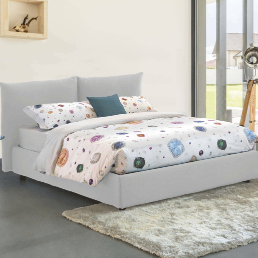 Cama de casal de tecido