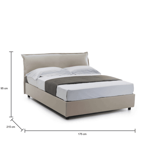 Cama de casal de tecido Cama de casal de tecido