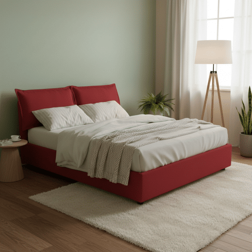 Cama de casal de tecido
