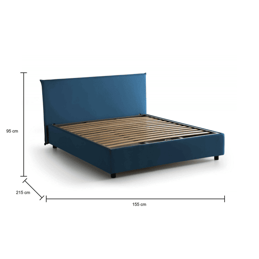 Cama de casal de tecido Cama de casal de tecido
