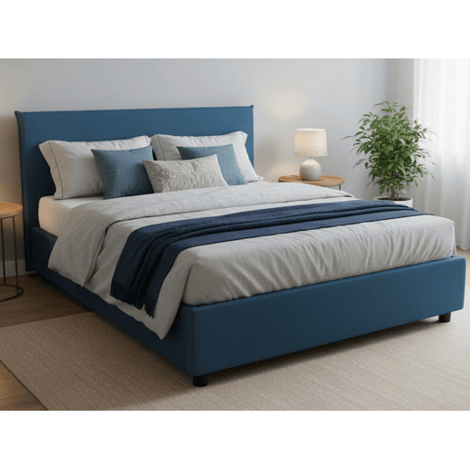 Cama de casal de tecido Cama de casal de tecido
