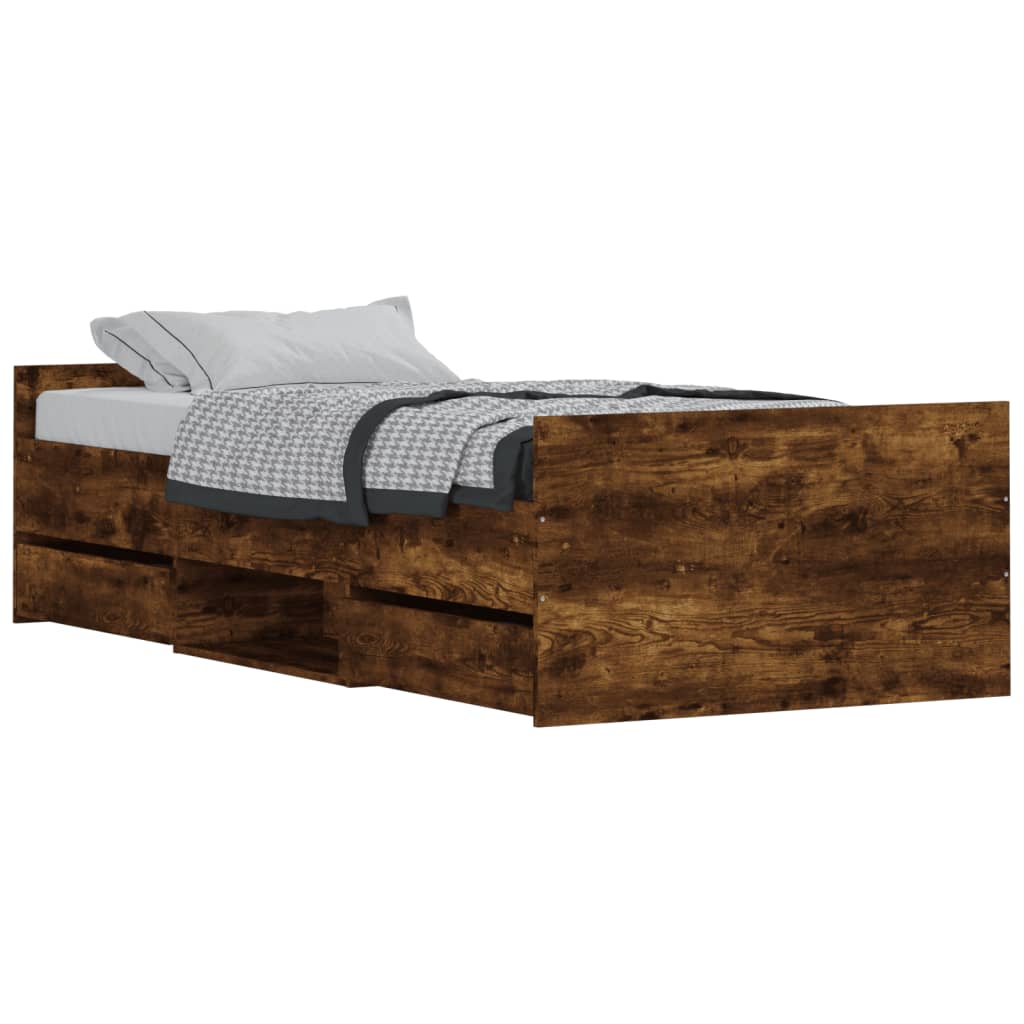 Estructura de cama 90x190 Marrón Claro