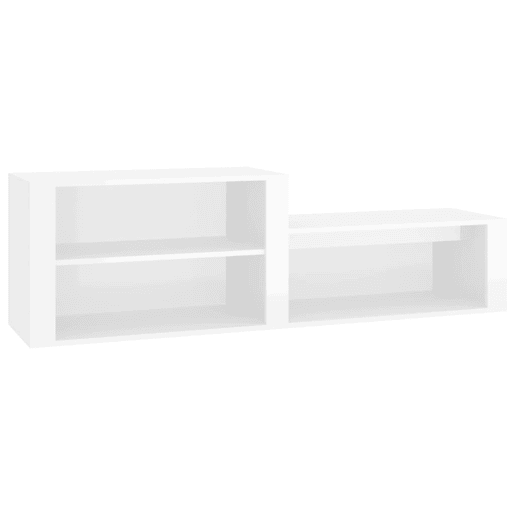 vidaXL Sapateira 150x35x45 cm derivados de madeira branco brilhante vidaXL Sapateira 150x35x45 cm derivados de madeira branco brilhante
