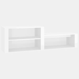 vidaXL Sapateira 150x35x45 cm derivados de madeira branco brilhante