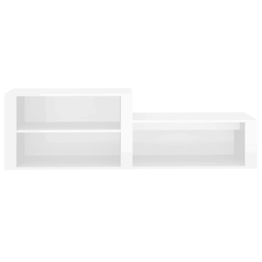 vidaXL Sapateira 150x35x45 cm derivados de madeira branco brilhante vidaXL Sapateira 150x35x45 cm derivados de madeira branco brilhante