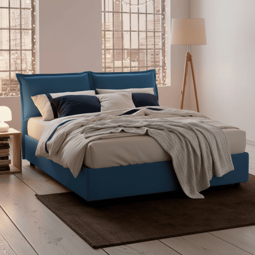 Cama de casal de tecido