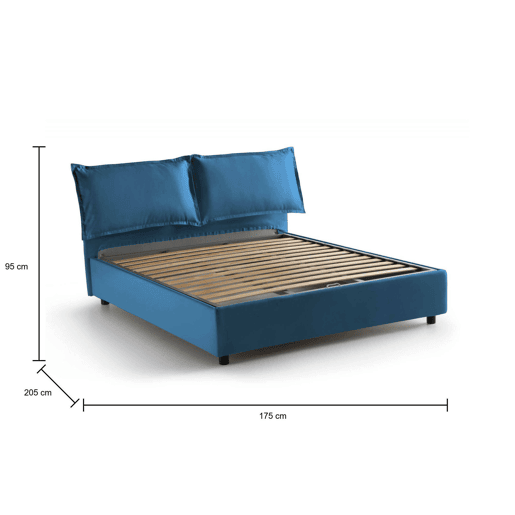 Cama de casal de tecido