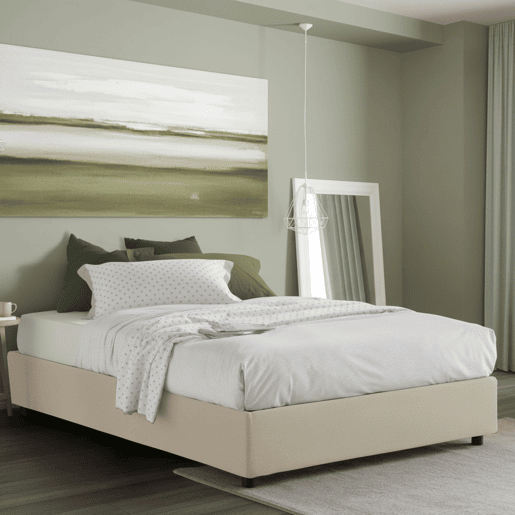 Cama de casal de tecido
