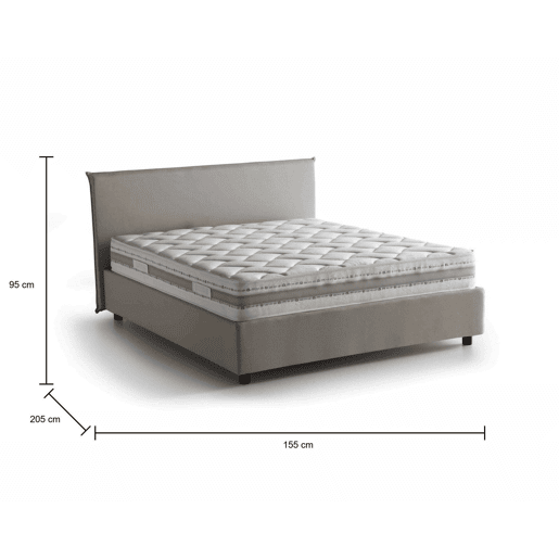 Cama de casal de tecido Cama de casal de tecido