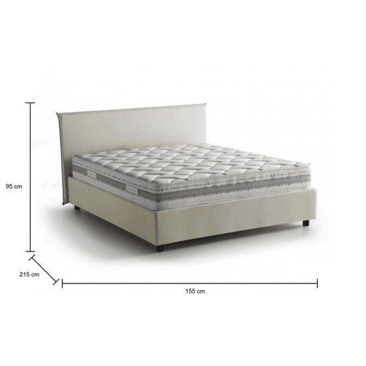 Cama de casal de tecido