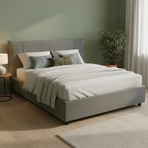 Cama de casal de tecido Cama de casal de tecido