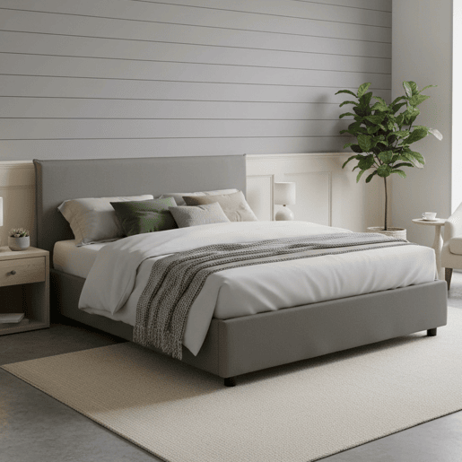 Cama de casal de tecido