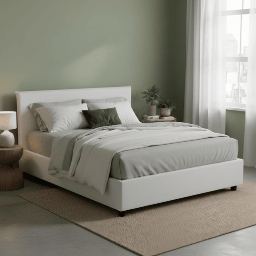 Cama de casal de tecido