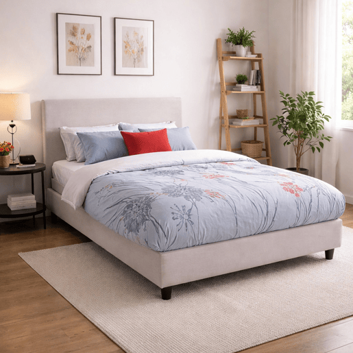 Cama de casal de tecido
