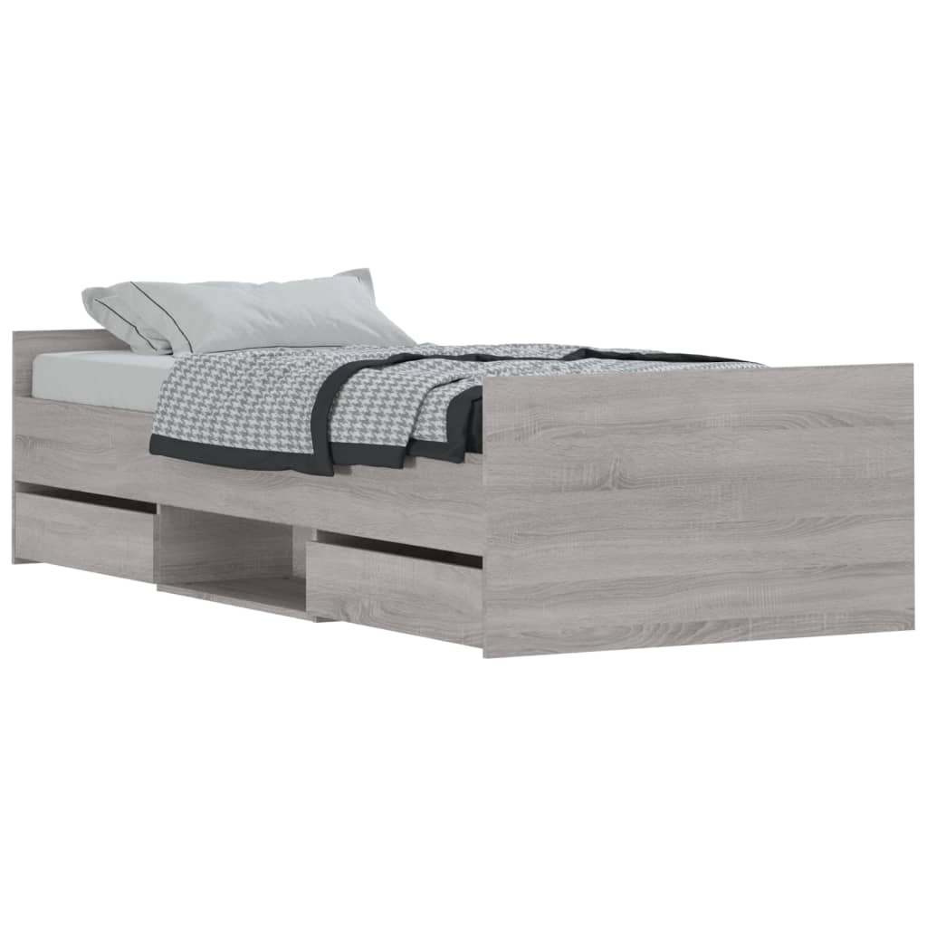 Estructura de cama 90x190 Cemento