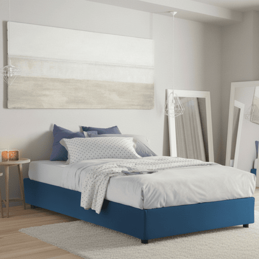 Cama de casal de tecido