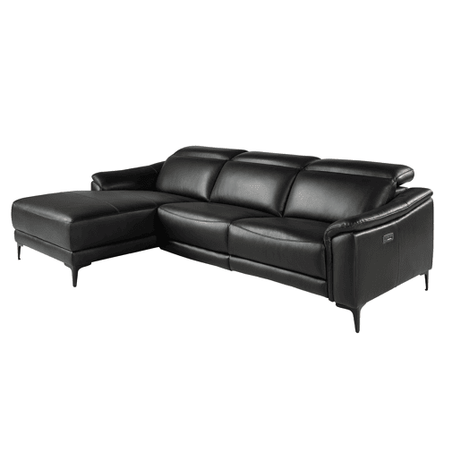 ANGEL CERDA Sofá relax chaise longue em pele