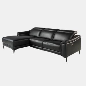 ANGEL CERDA Sofá relax chaise longue em pele
