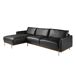 ANGEL CERDÁ Sofá chaise longue izquierda piel ANGEL CERDÁ Sofá chaise longue izquierda piel Inox