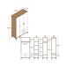 Armário de 3 portas com efeito madeira 120 Armário de 3 portas com efeito madeira 120 Blanco/ Madera
