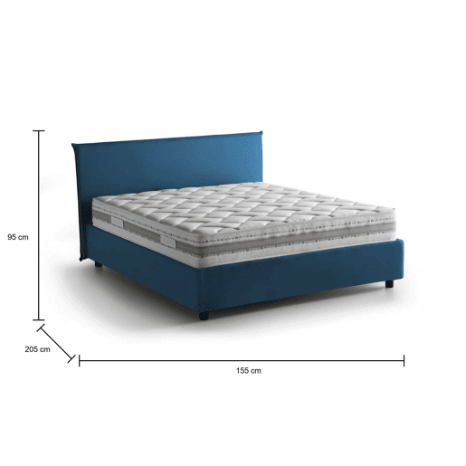 Cama de casal de tecido