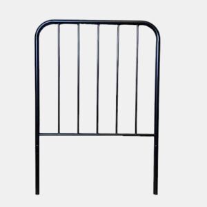 Cabeceira de cama em ferro forjado com tubo lateral de 30mm e altura máxima de 125 cm