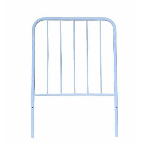 Cabeceira de cama em ferro forjado com tubo lateral de 30mm e altura máxima de 125 cm