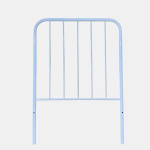 Cabeceira de cama em ferro forjado com tubo lateral de 30mm e altura máxima de 125 cm