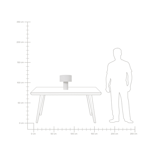 Beliani Candeeiro de mesa MALIPS Beliani Candeeiro de mesa MALIPS