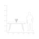 Beliani Lámpara de mesa MALIPS Beliani Lámpara de mesa MALIPS Gris Claro