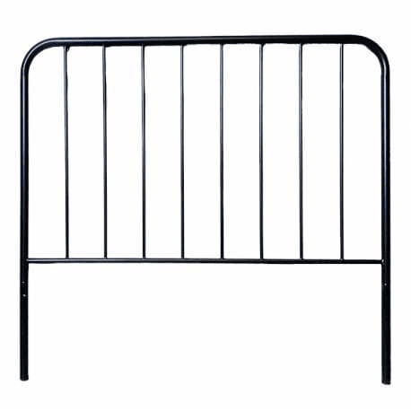 Cabeceira de cama em ferro forjado com tubo lateral de 30mm e altura máxima de 125 cm