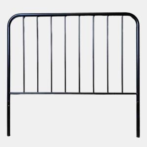 Cabeceira de cama em ferro forjado com tubo lateral de 30mm e altura máxima de 125 cm