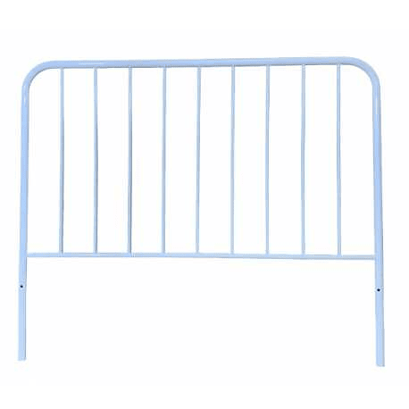 Cabeceira de cama em ferro forjado com tubo lateral de 30mm e altura máxima de 125 cm