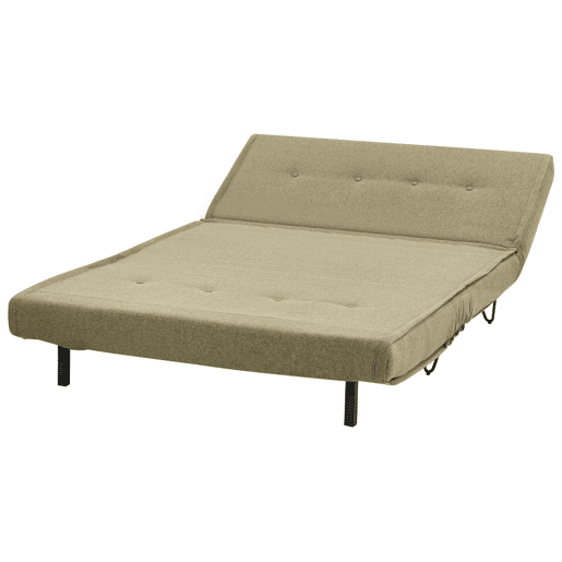 Sofá-cama VESTFOLD Tecido Verde-oliva 2 lugares