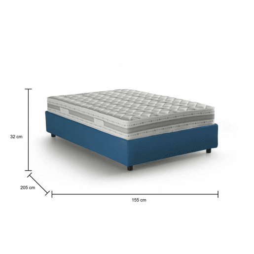 Cama de casal de tecido