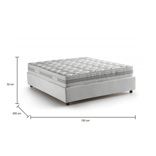 Cama de casal de tecido Cama de casal de tecido