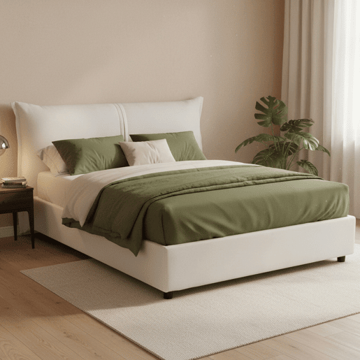 Cama de casal de tecido Cama de casal de tecido