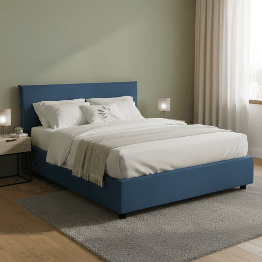 Cama de casal de tecido