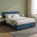 Cama de casal de tecido 175x205 Cama de casal de tecido 175x205 Azul