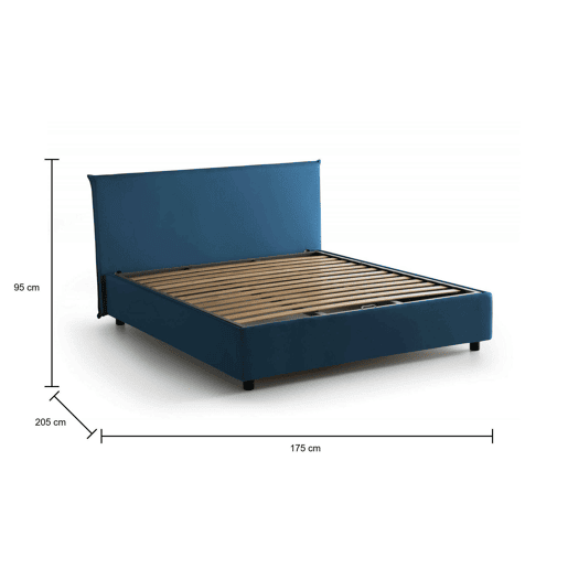 Cama de casal de tecido